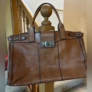 SOLD SOLDFossil Leather Weekender